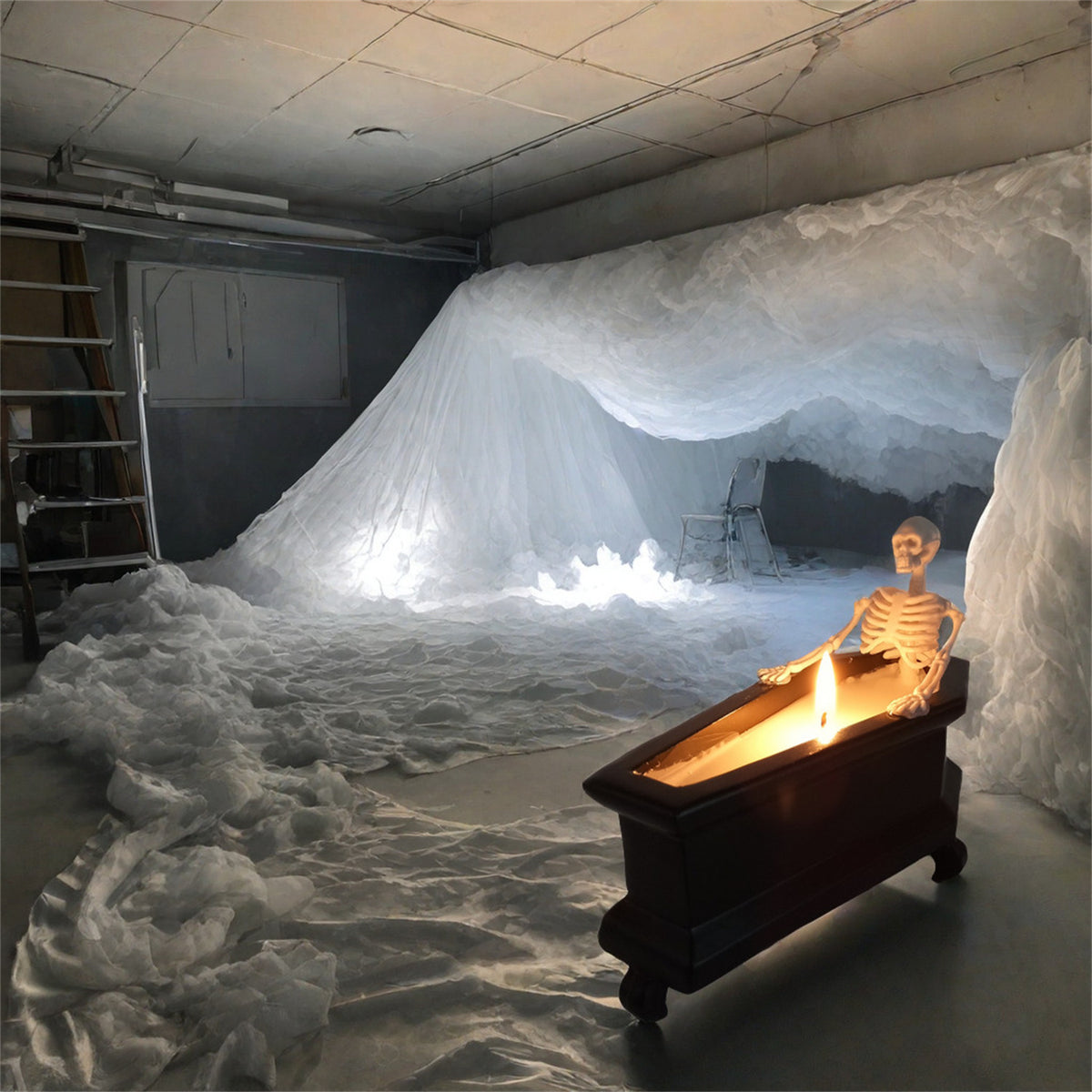 Bubble Bath Skeleton Decor