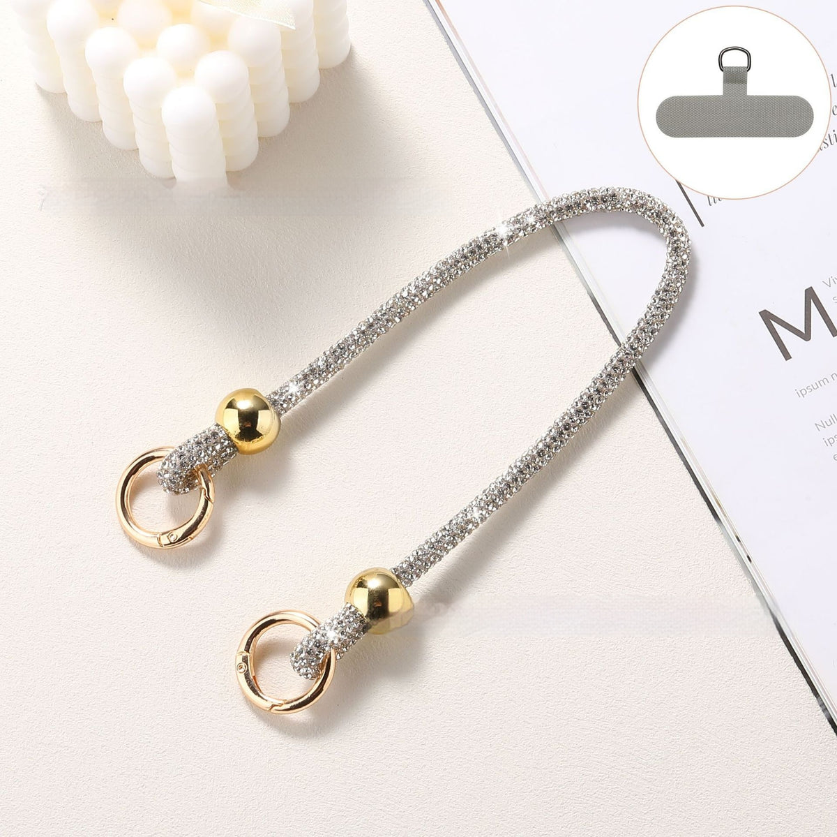 Rhinestone Phone Lanyard