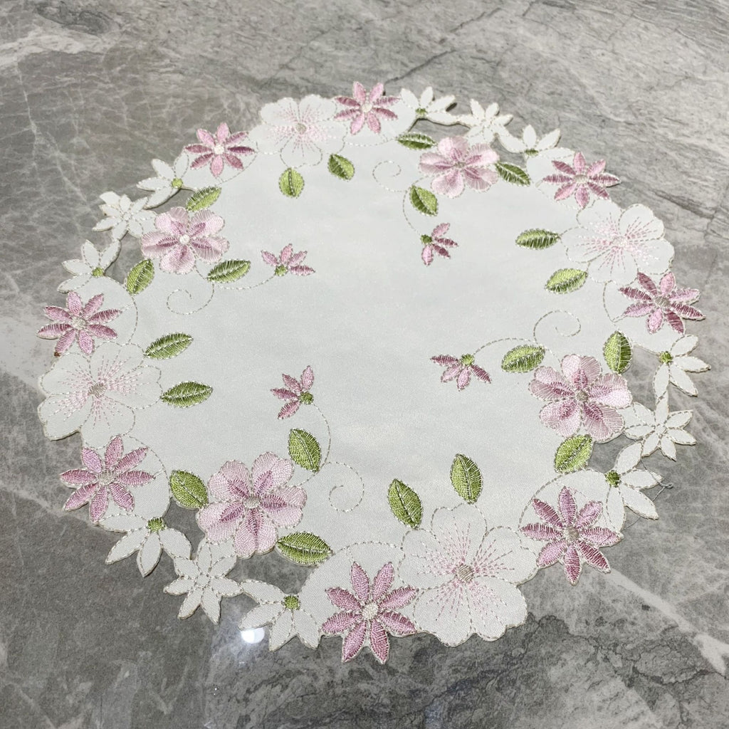 Embroidered Round Placemat