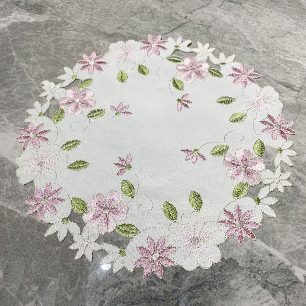 Embroidered Round Placemat