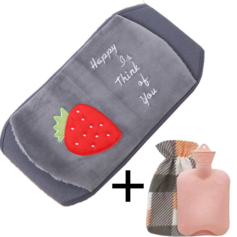 Plush Belly Warmer with Hot Water Bottle