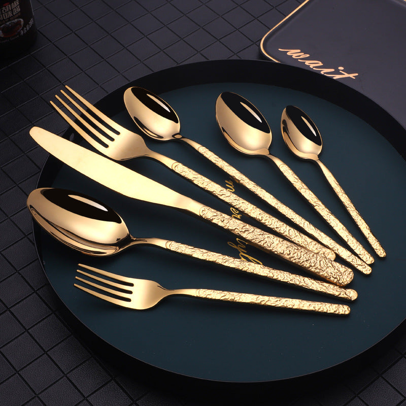 Embossed Steak Cutlery Set (7 pcs)