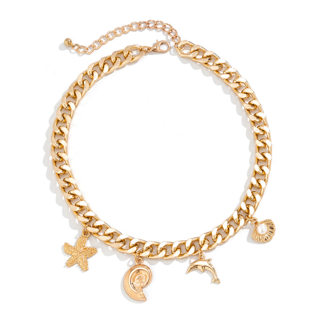 Boho Ocean Charm Choker & Bracelet