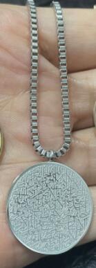 Stainless Coin Disc Necklace & Bracelet