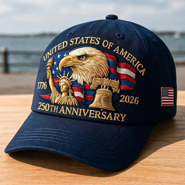 America 250 Eagle Embroidered Cap