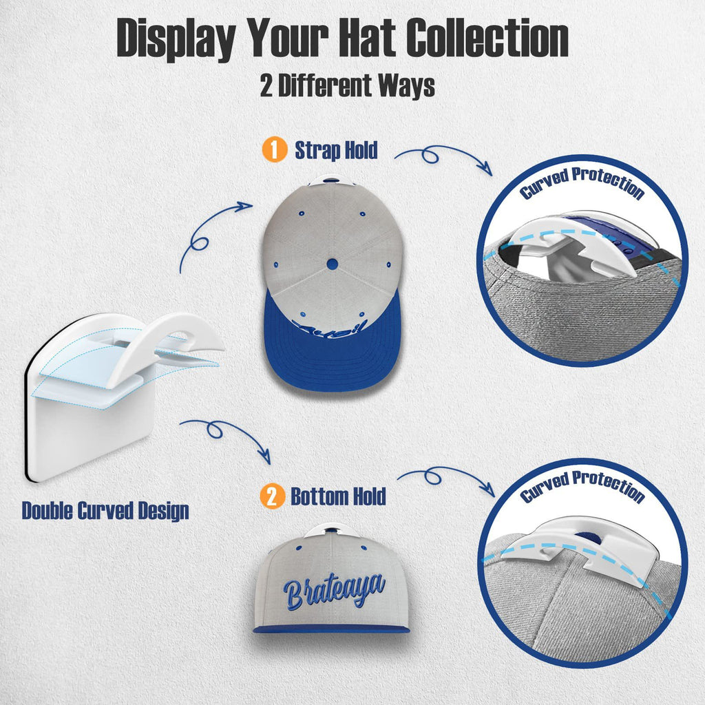 Adhesive Cap Hooks (10 pcs)