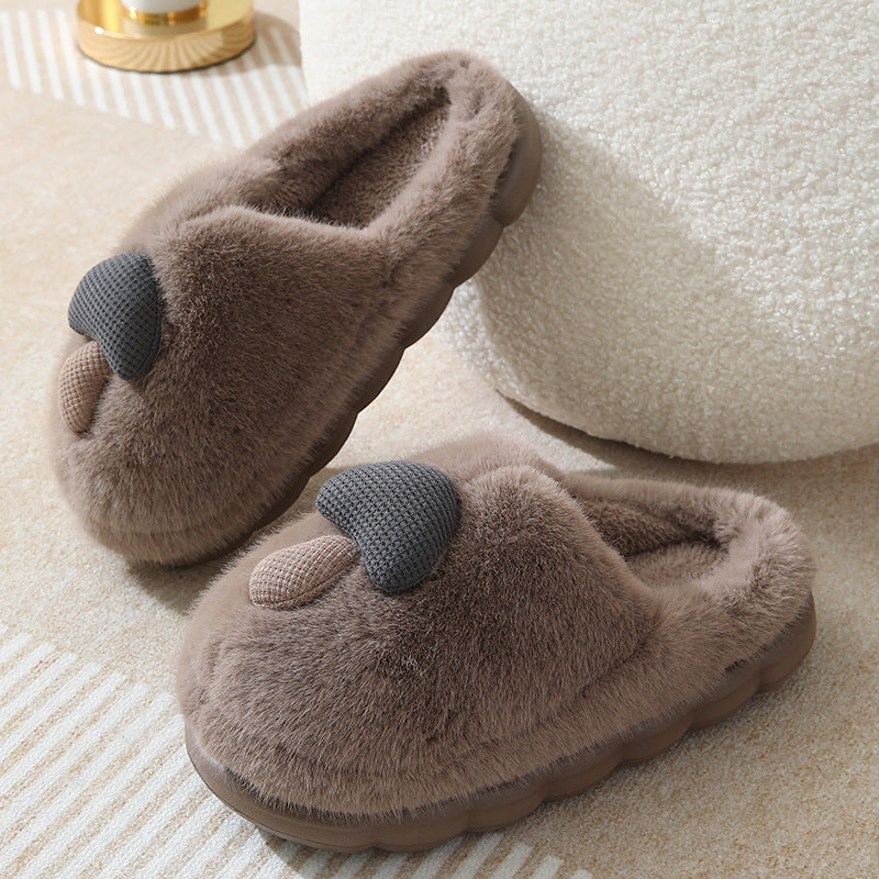 Mushroom Plush Slippers
