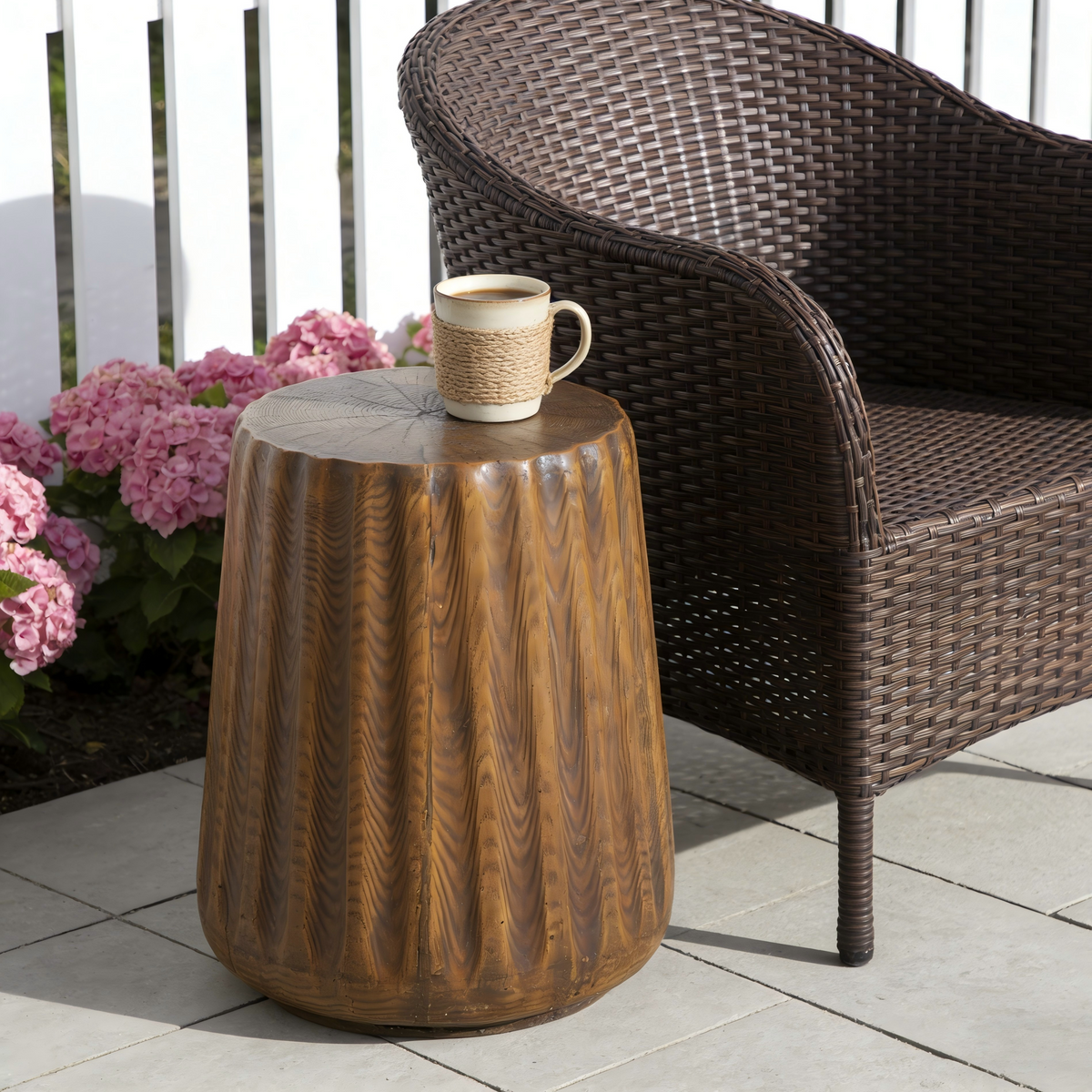 Tree Stump Side Table