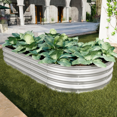 Galvanized Raised Garden Beds (2 pcs)