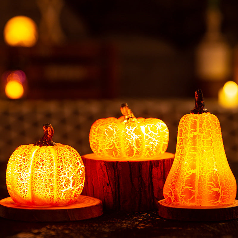 Glowing Resin Pumpkin Lights
