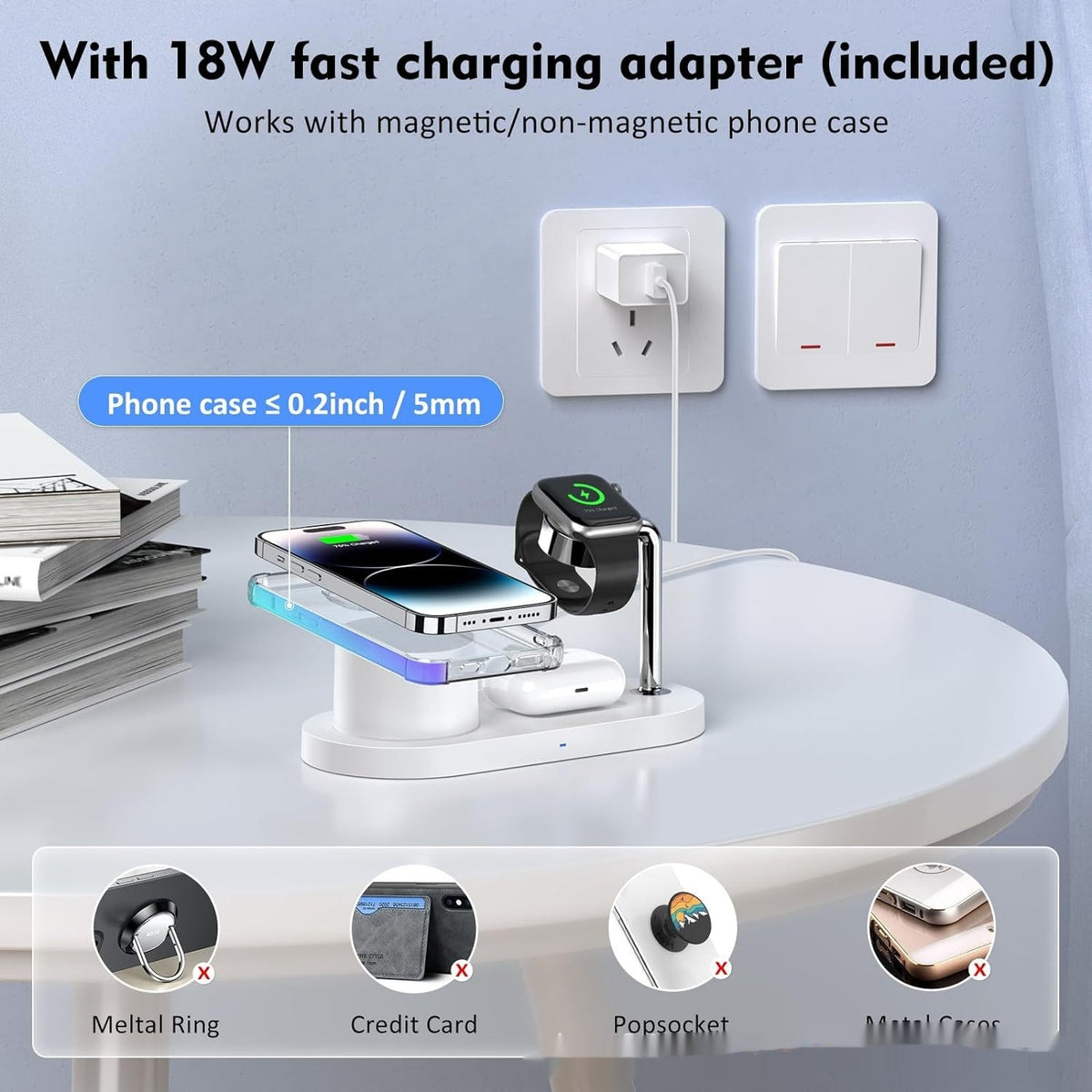 3-in-1 Magnetic Wireless Charging Stand
