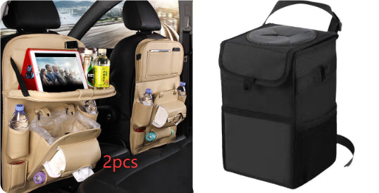 Faux Leather Seat-Back Car Organizer