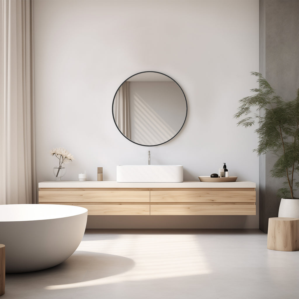 Round Metal Wall Mirror
