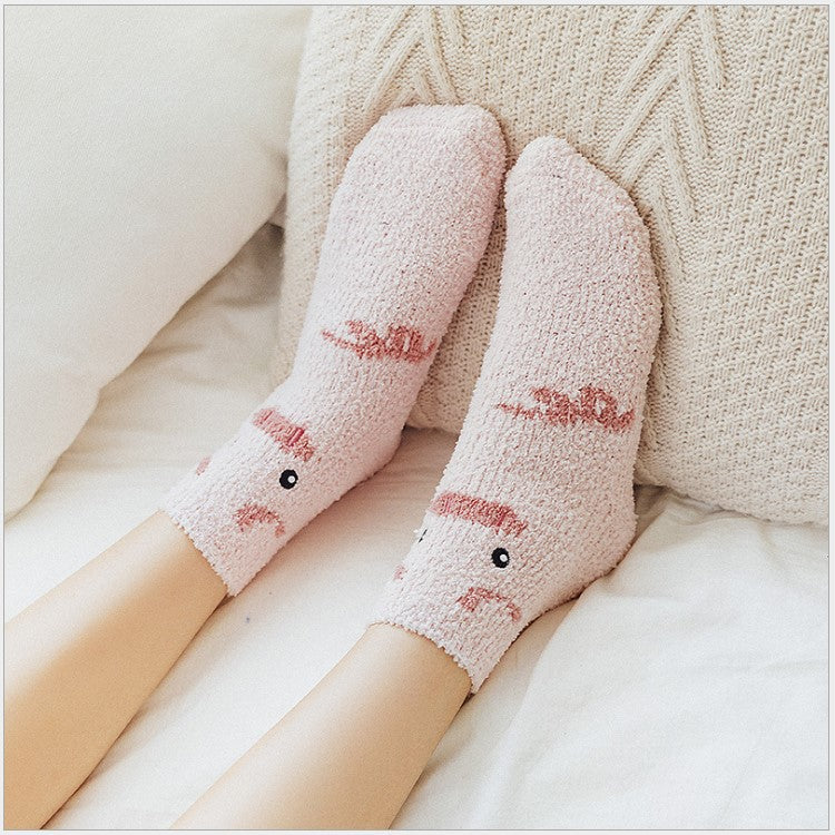 Cute Animal Fuzzy Socks
