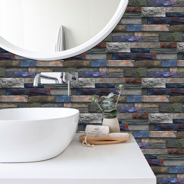 Peel & Stick Stone Brick Wallpaper