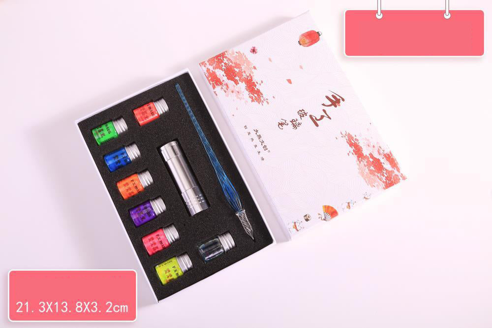 Glow-Under-UV Fountain Pen Ink Set