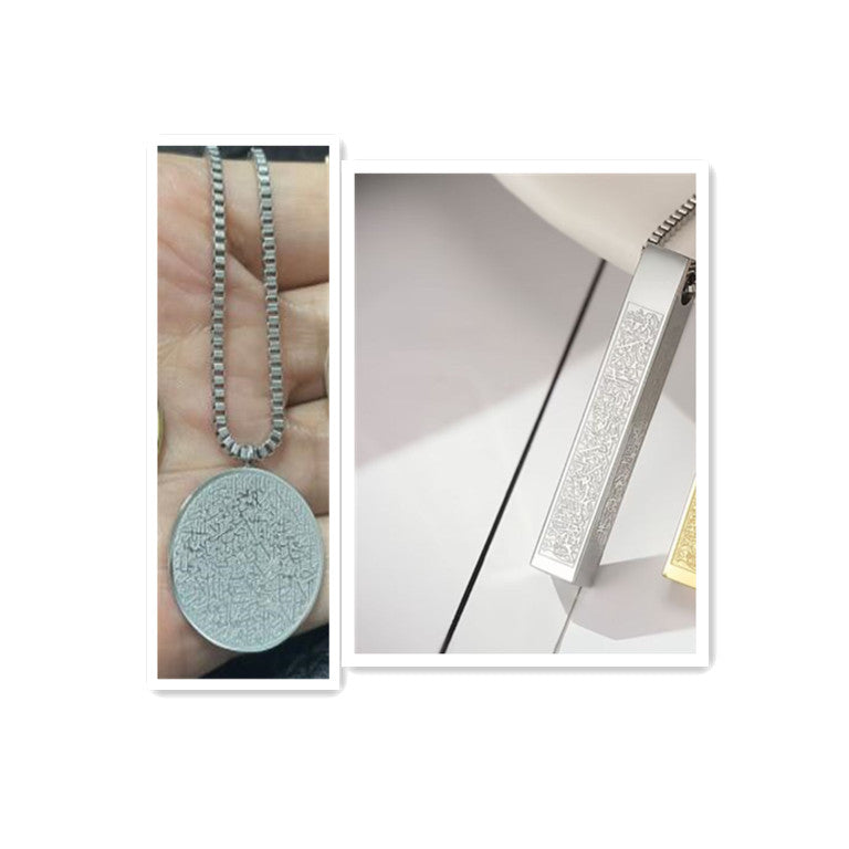 Stainless Coin Disc Necklace & Bracelet