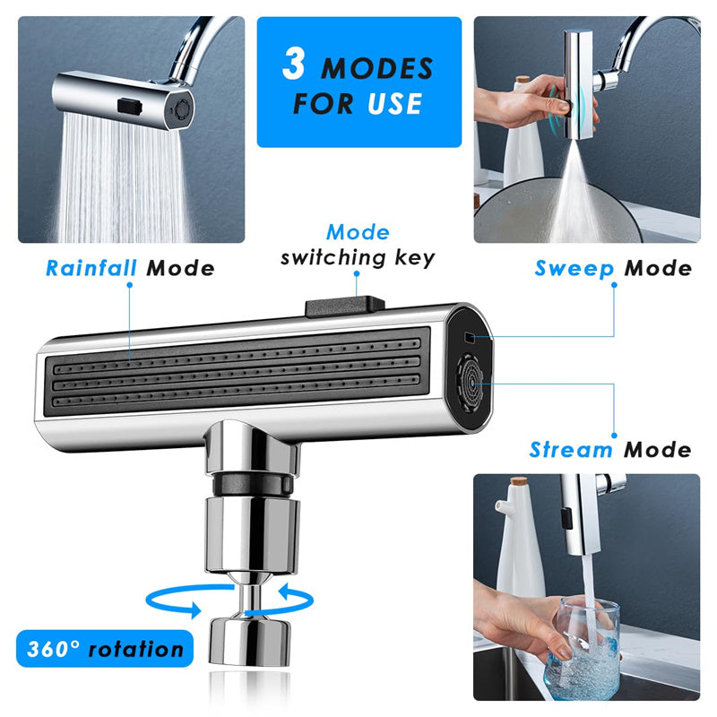 Rotating Waterfall Faucet Extender