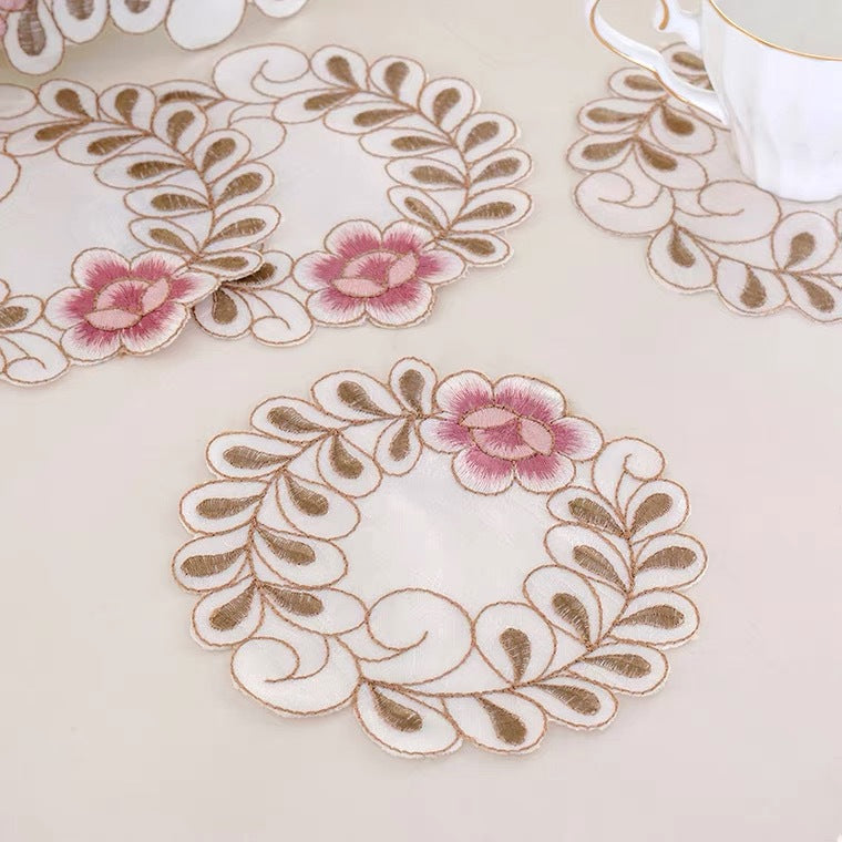 Embroidered Round Placemat