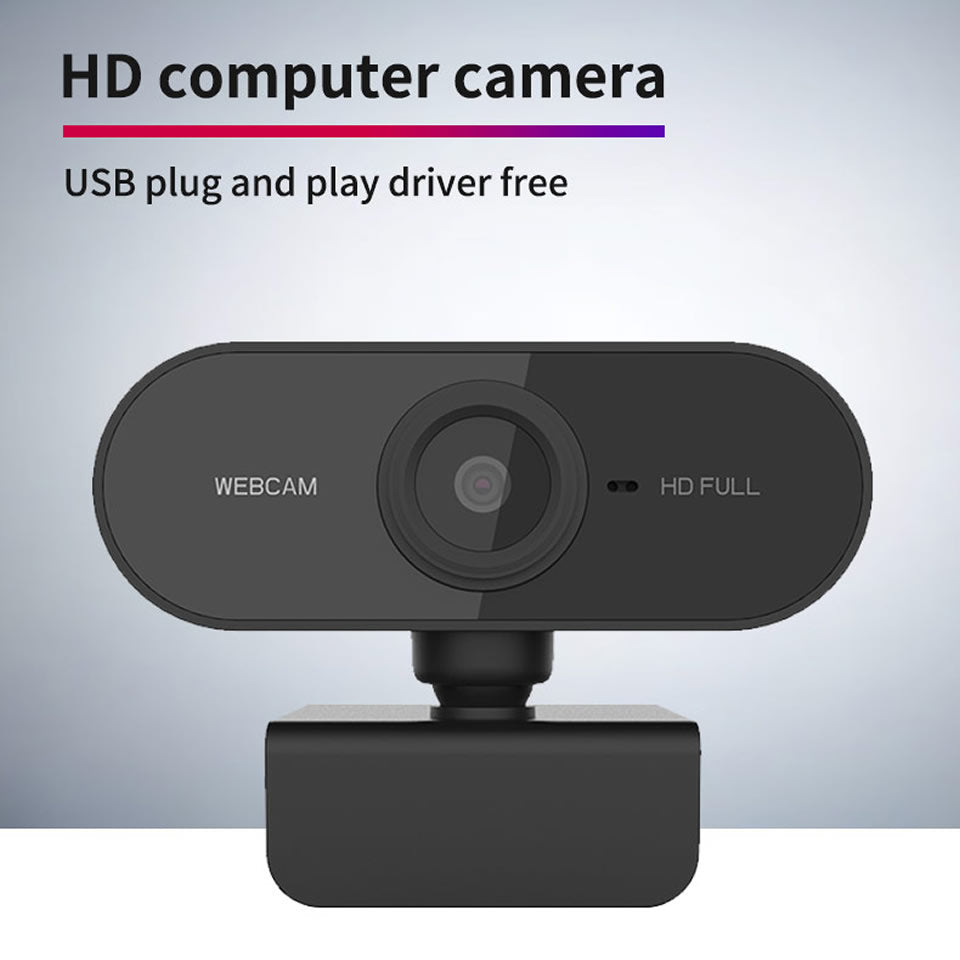 1080p Webcam with Built-In Microphone