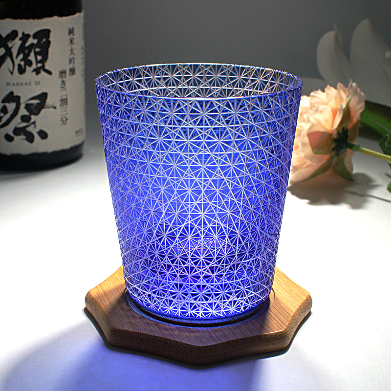 Chrysanthemum Crystal Whiskey Glass