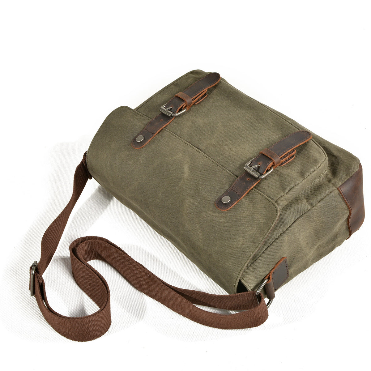 Washed Canvas Shoulder Bag