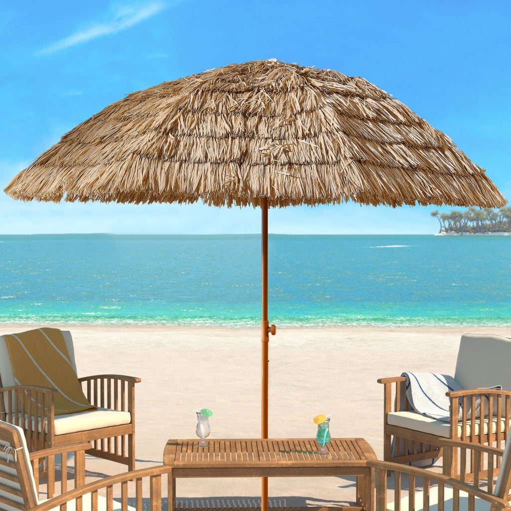 8 ft Tiki Hut Beach Umbrella