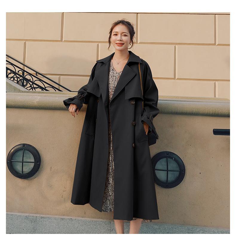 Women's Double-Breasted Belted Coat