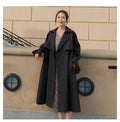 Women's Double-Breasted Belted Coat