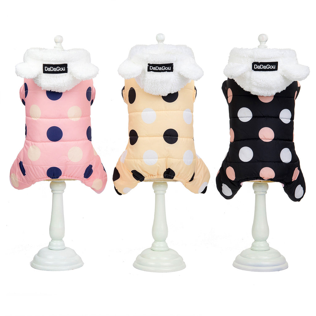Polka Dot Four-Leg Dog Coat