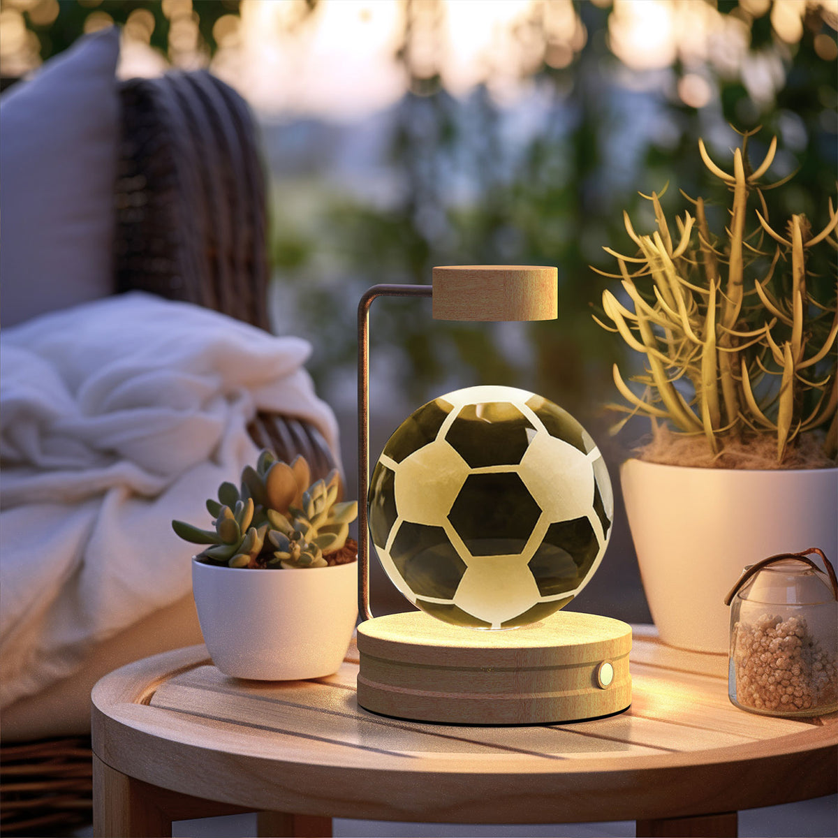 3D Crystal Ball Night Light