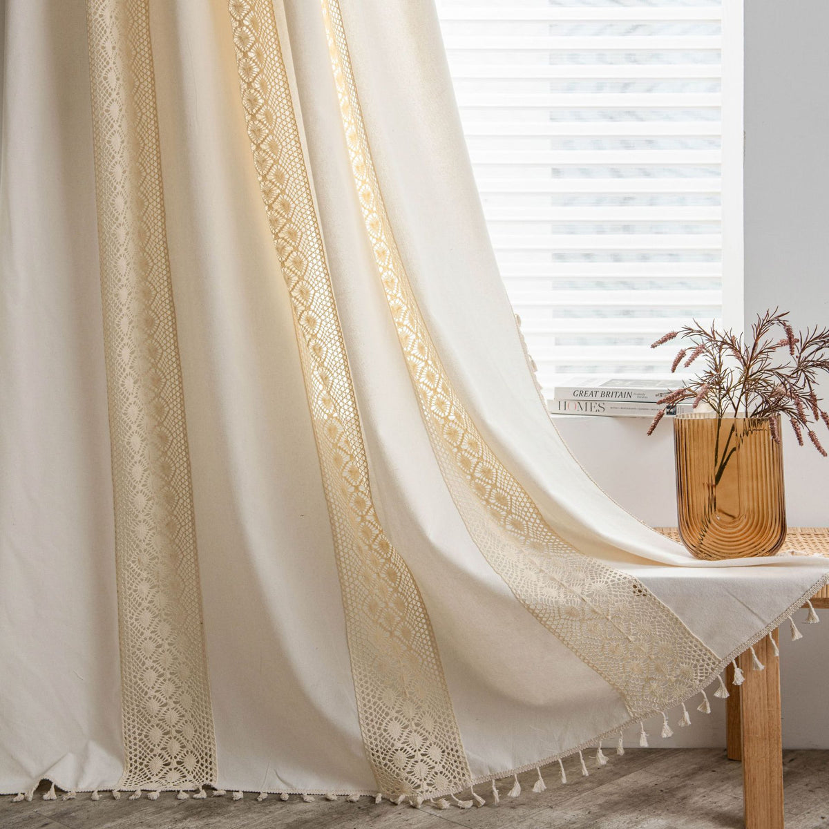 Crochet Café Curtain