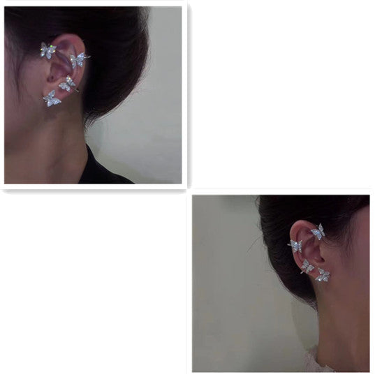 Butterfly Ear Cuff & Hook Earring