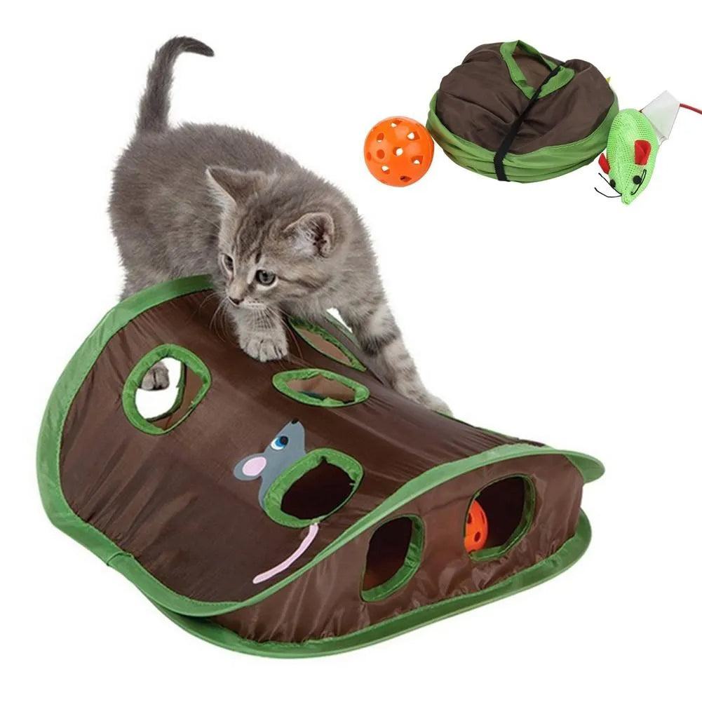 9-Hole Cat Hide & Seek Mat