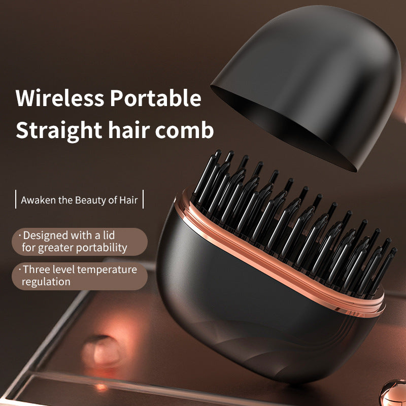 Cordless Mini Hair Straightener Comb