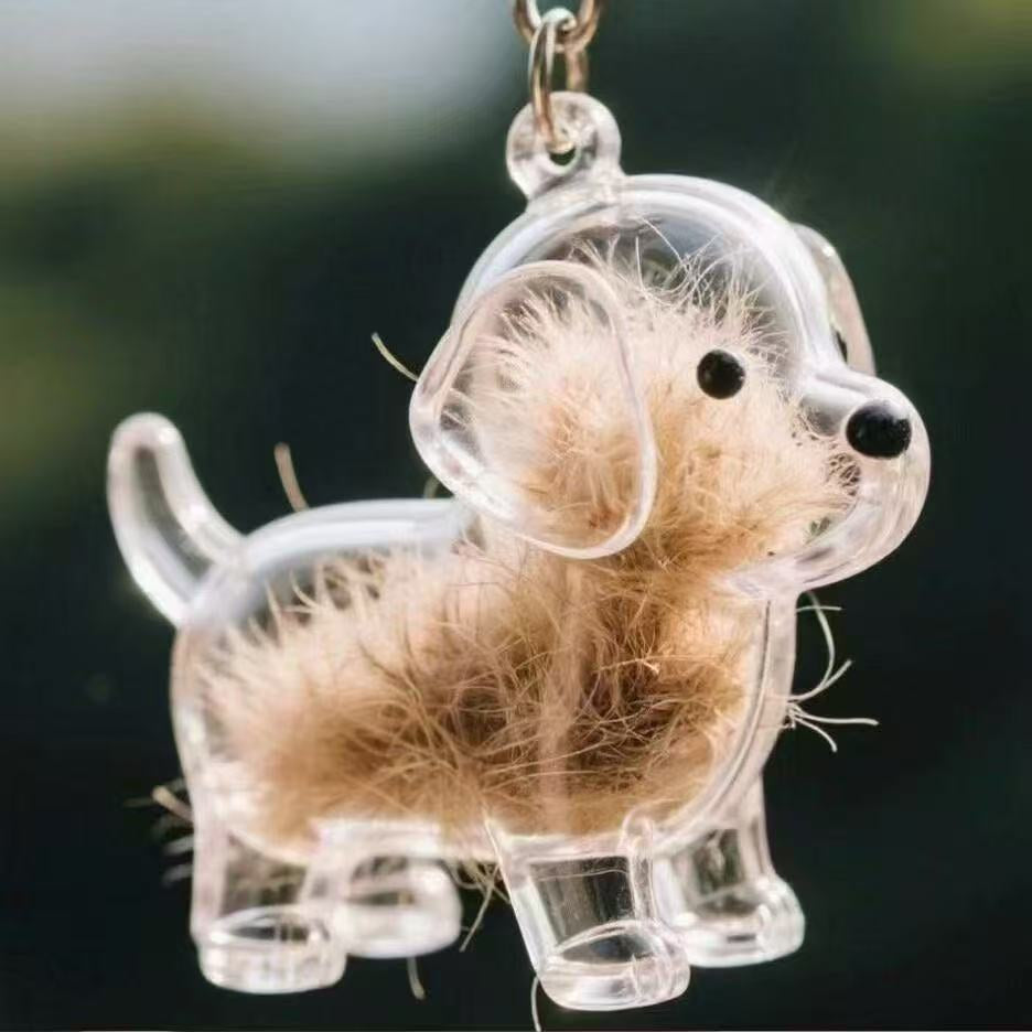 Dog Breed Fuzzy Keychain