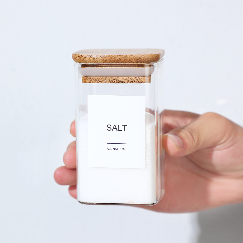 Glass Spice Jar Set (12 pcs)