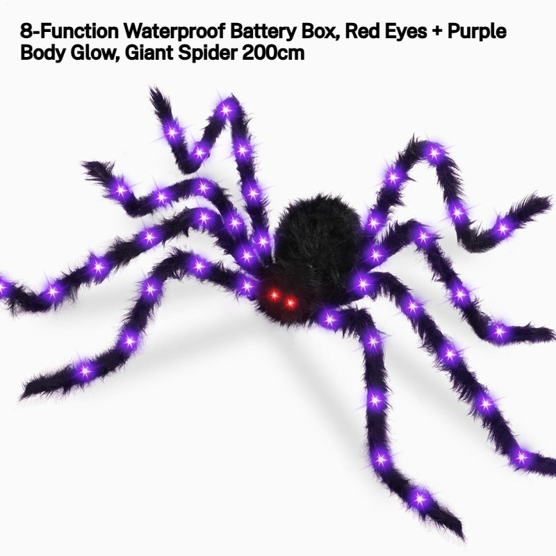 Giant Spider Web with Plush Spider