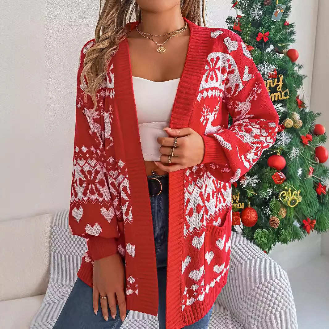 Reindeer Christmas Cardigan