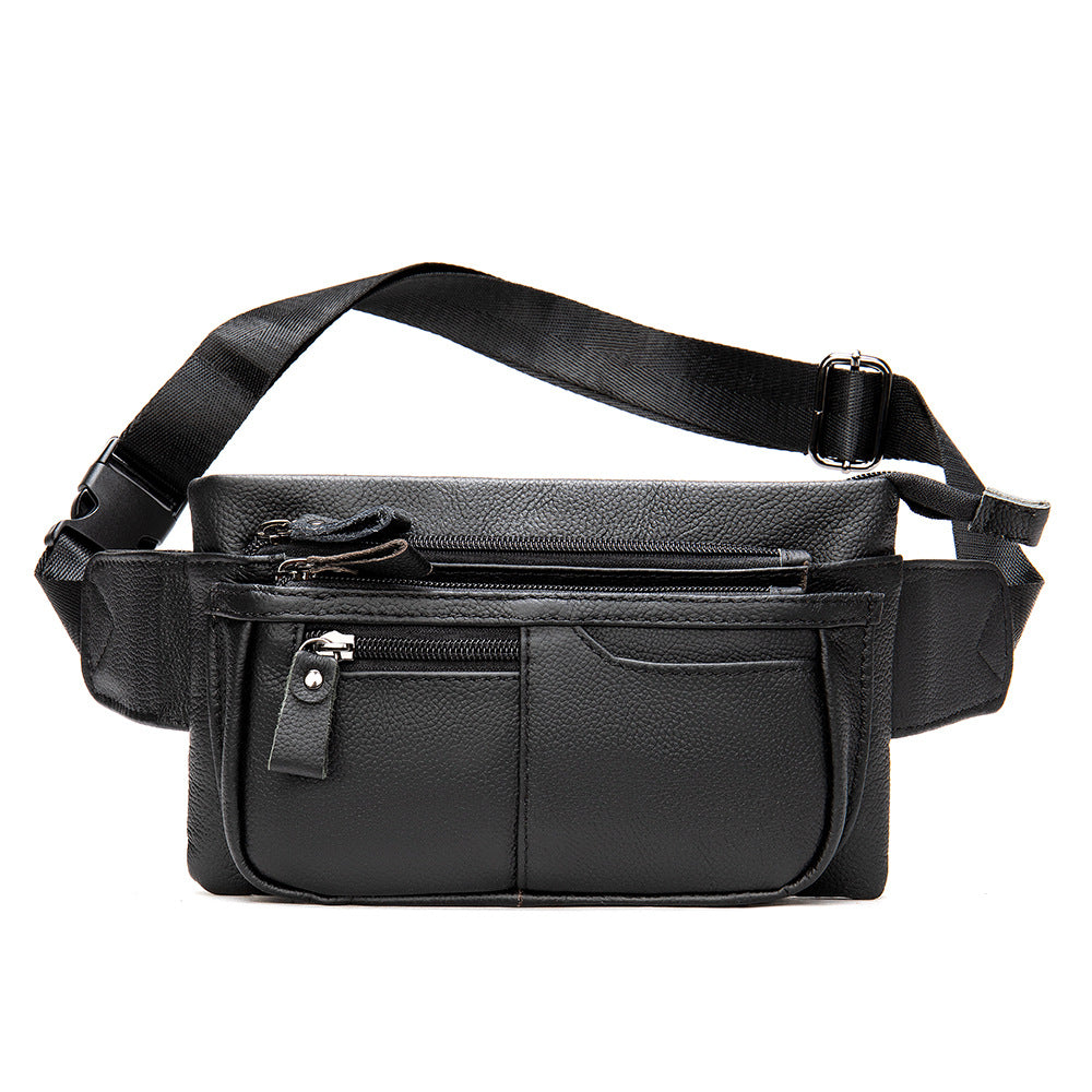 Men's Leather Chest Sling Bag