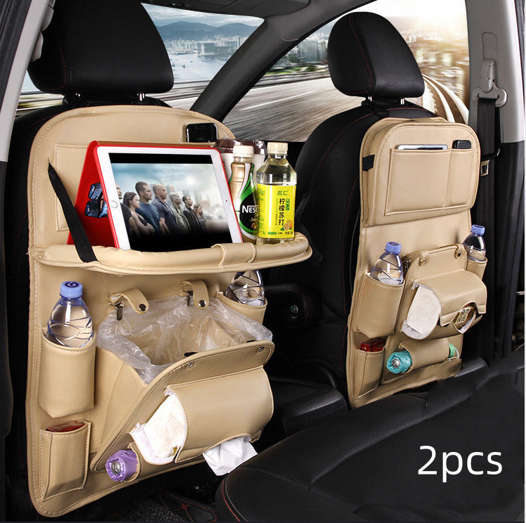 Faux Leather Seat-Back Car Organizer