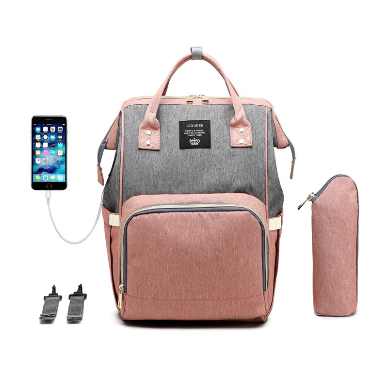 Large Multi-Pocket Diaper Bag