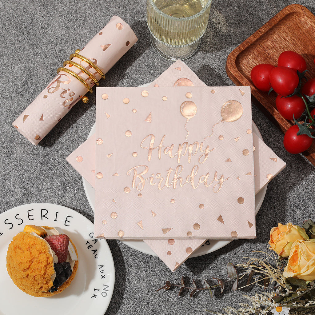 Happy Birthday Foil Napkins