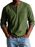 Men's Long-Sleeve Henley Tee