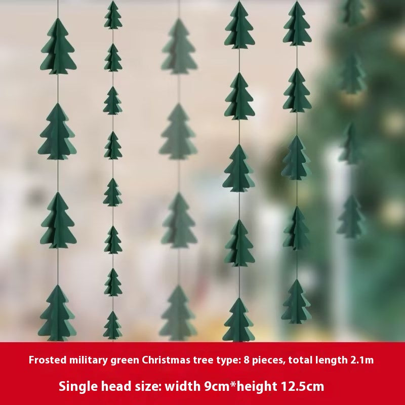 Hanging Paper Snowflake Decorations