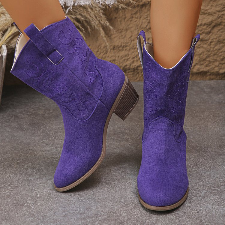 Women's Embroidered Western Boots