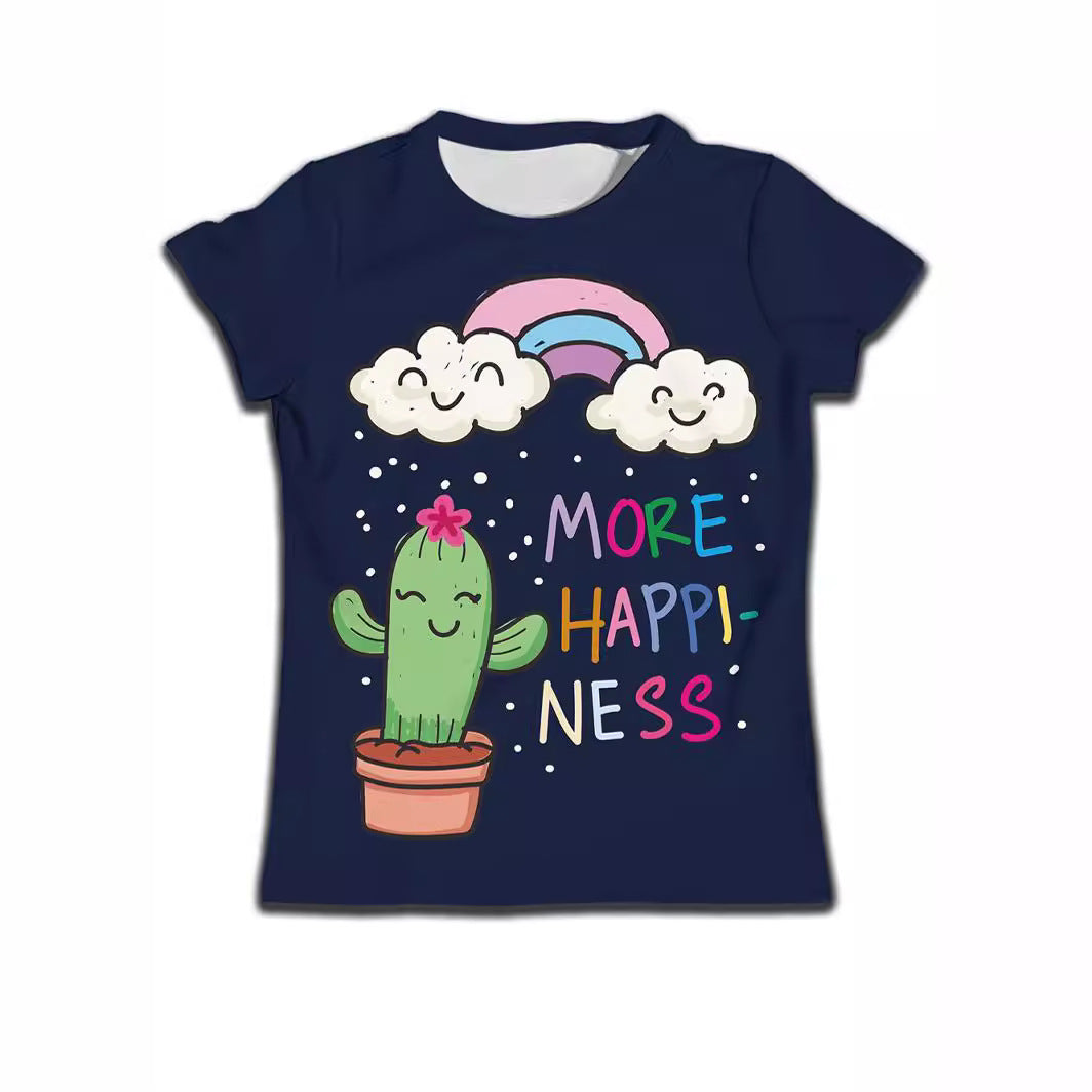Kids' Cute Cat Graphic Tee