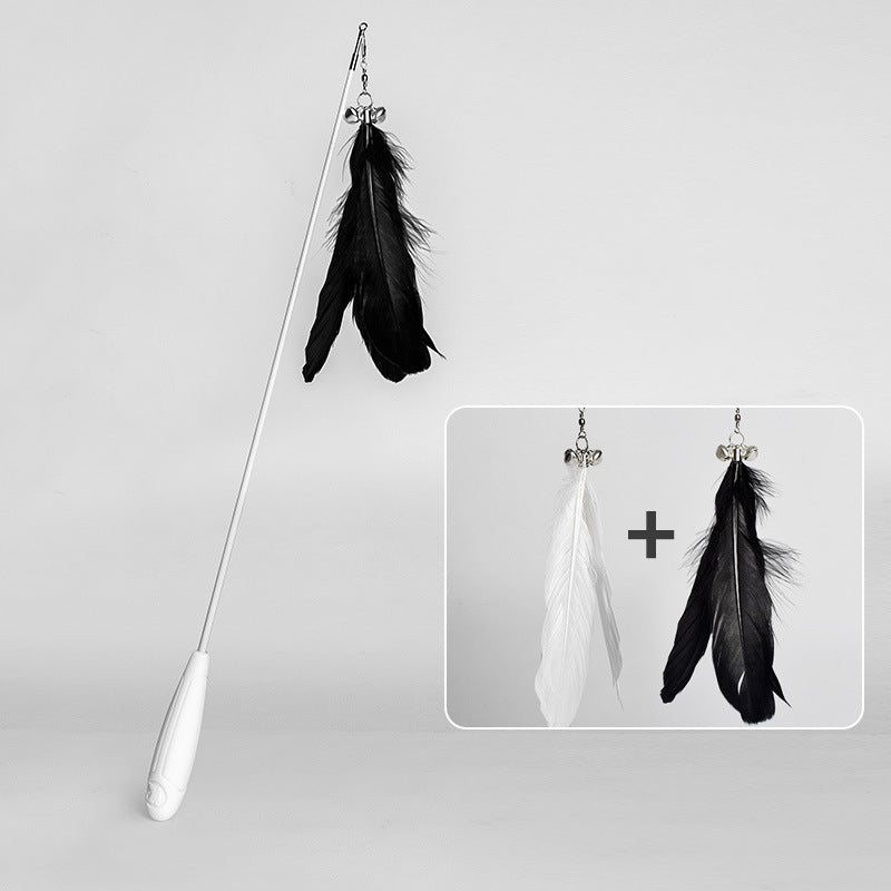 Telescopic Feather Cat Rod