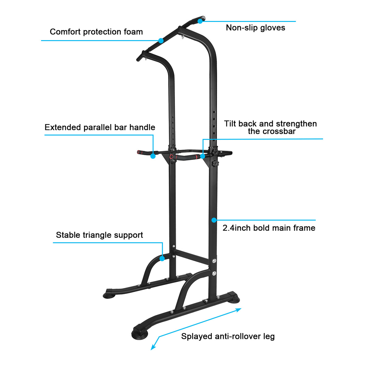 Power Tower with Pull-Up Bar & Bench