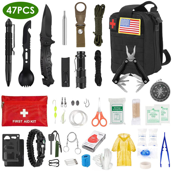 47-in-1 Survival Kit Backpack